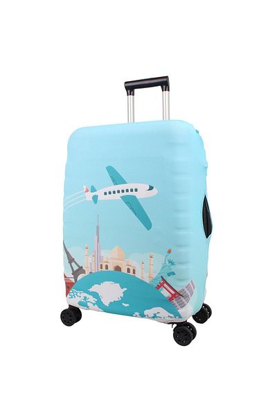 Bagacar Husă pentru valiză avion, centură pentru valiză, etichetă pentru valiză