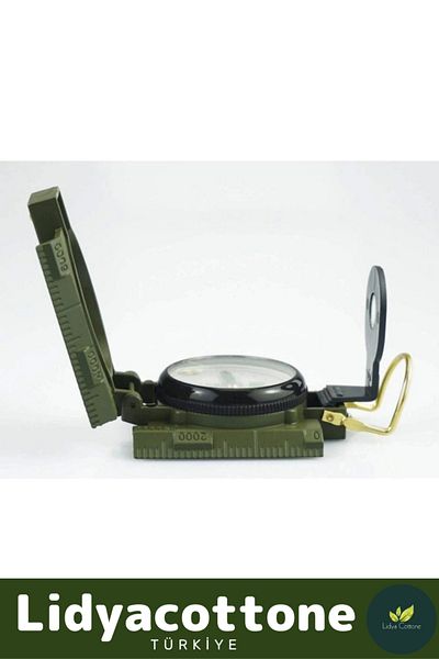 Lidyacottone Military Professional Compass Magnifying Metal Durable Case with Rotating Indicator Wire Guide