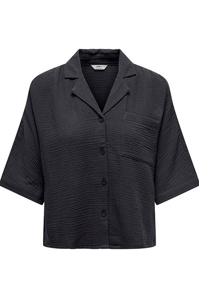 ONLY Onlthyra Ss Shirt Noos Wvn Black