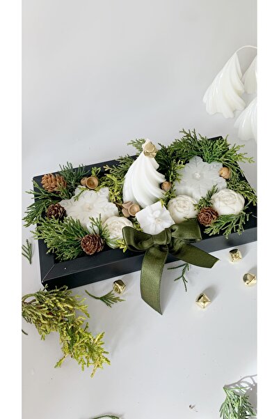 VALUE HOME & DECOR ValueHome Yılbaşı Soya Wax Mum Aranjmanı