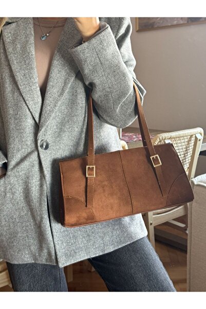 fao polo Kadın Vintage Model Süet Kadın Çantası