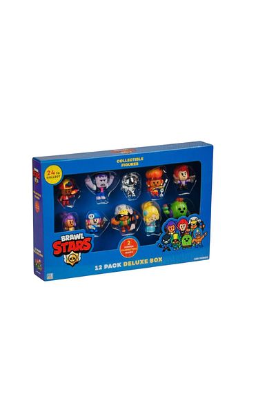 BRAWL STARS Brawl Stars Figure 2-Inches, 12-in-1 Deluxe Box, Assorted (Style & Color May Vary)