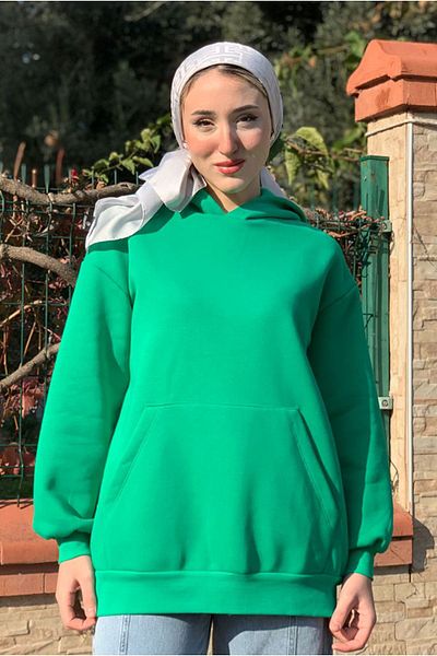 Moda Rosa 25K4433 - Benetton - Kangaroo Pocket Triple Sweat