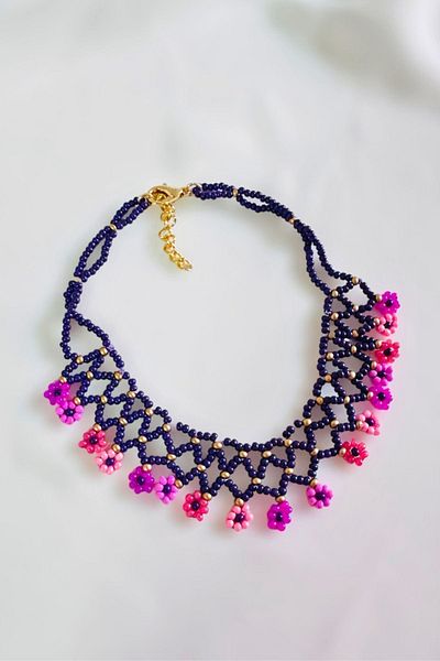 PETEK AKSESUAR Flower Anklet - Beaded Handmade