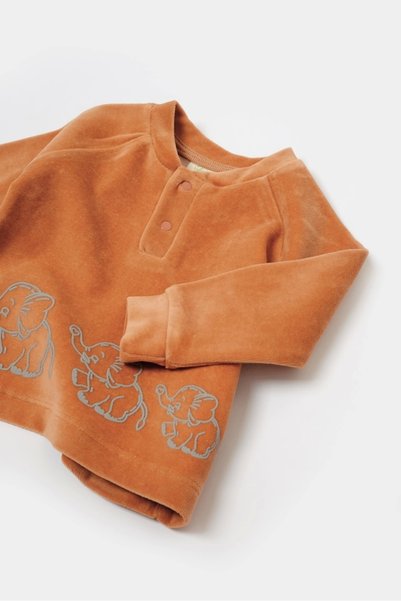 BabyCosy Organic Velvet Top & Bottom Set |   Unisex – Soft & Stylish