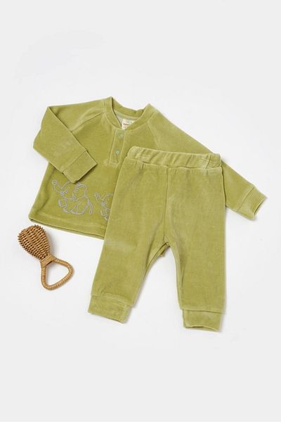 BabyCosy Organic Velvet Top & Bottom Set