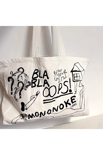mononoke soyut bez çanta