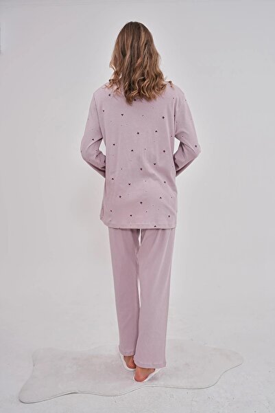 by İGP Women's 100% Cotton Plus Size Long Sleeve Pajamas Set