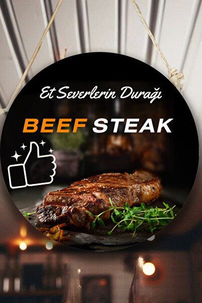 SHELİFE Zid restorana sa biftekom, vrata, dvostrani viseći znak, znak dobrodo...