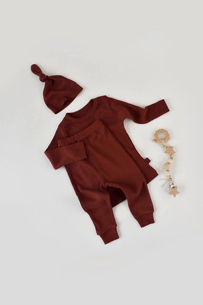 BabyCosy Set pantaloni și tricou cu mânecă lungă și pălărie pentru bebeluși, seria pentru bebeluși și nou-născuți - Csym21501