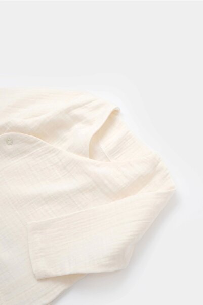 BabyCosy Organic Muslin Double Breasted Long Sleeve Top & Bottom Set