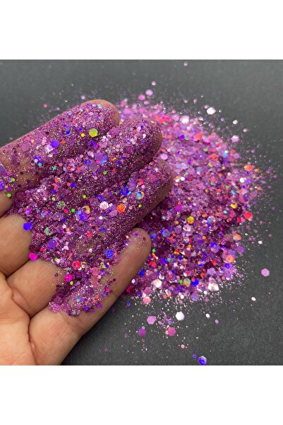 cnk craft shop Chunky Glitter 4gr Holografik Epoksi Reçine Tırnak Makyaj Glit...