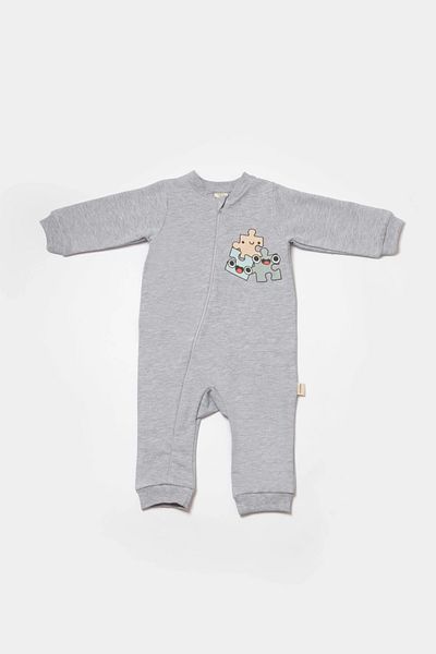 BabyCosy Organic Cotton Baby Rompers - Zippered, 100% Newborn Series - Csy8028