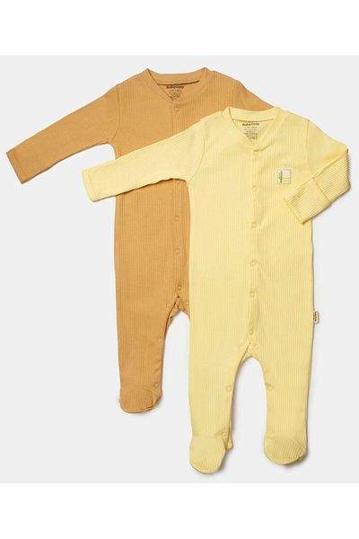 BabyCosy ثوب فضفاض للأطفال مكون من قطعتين، 50% من الخيزران - 50% من القطن العضوي، سلسلة للأطفال حديثي الولادة - CSYB9034