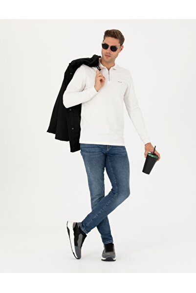 Pierre Cardin Ανδρικό φούτερ με γιακά πόλο κανονικής εφαρμογής