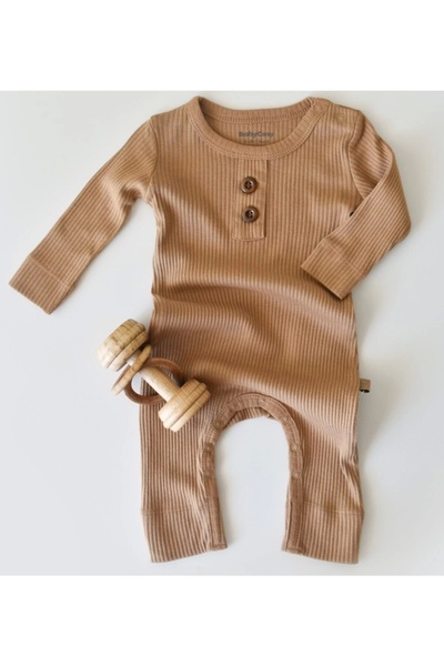 BabyCosy Bebek Uzun Kollu Tulum, %50 Modal Kumaş - %50 Organik Pamuk, Bebek v...