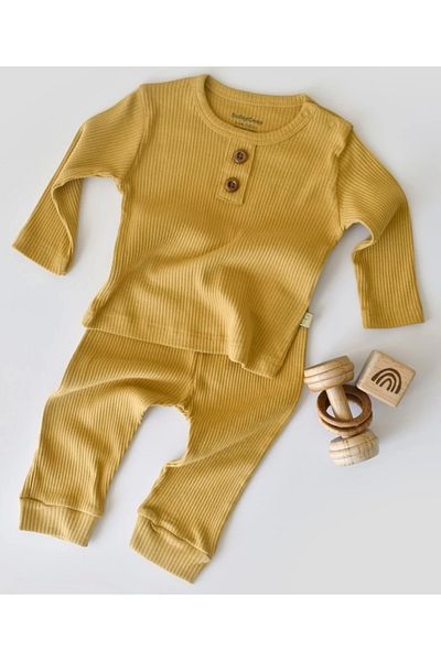 BabyCosy Set pantaloni și tricou cu mânecă lungă pentru bebeluși, seria bebeluși și nou-născuți - Csym11505