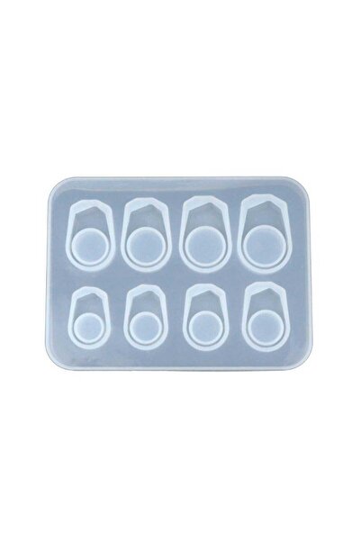 se7enck Epoksi Silikon 8li Yüzük Kalıbı, Epoksi Çoklu Yüzük Silikon Kalıp