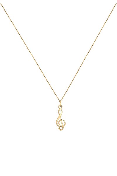 ELLI Necklace Ladies Clef Symbol In 925 Sterling Silver
