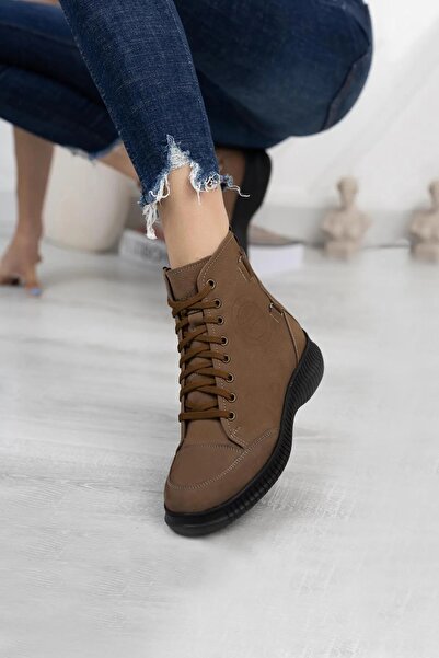 KAFKASLAR AYAKKABI Κοντές αθλητικές ορθοπεδικές γυναικείες μπότες από γνήσιο δέρμα Kafkaslar με φερμουάρ