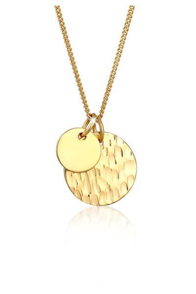 ELLI Dámsky náhrdelník s príveskom a doštičkami z mincového striebra 925 s te...