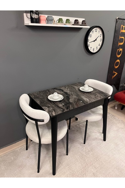 VOGUE TASARIM VE AKSESUAR 60/90 ölçü küçük  mutfak masası kullanışlı yemek ma...