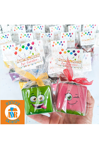 Atölye Doruk 5 Adet Kare Çim Adam Emoji Karne Hediyesi Çocuklar Için Karışık ...