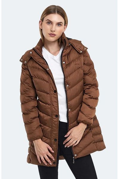 Slazenger Дамско кафяво зимно палто Gwen