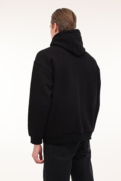 lumberjack ML UNEG 18ID-10 4PR Siyah Erkek Eşofman Üstü