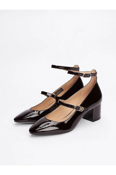 Tommy Hilfiger Leather Brown Oval Toe Classic Heels - Ankle Lace-Up Fw0Fw08566-Gsa