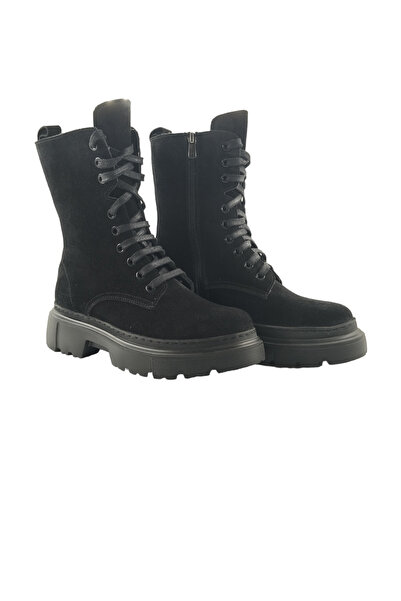 Oneka Shoes 1308231112 Kadın Günlük Bot Postal Siyah süet