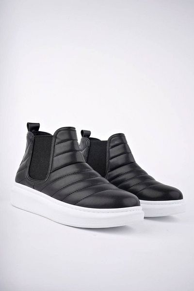 Joy Man J205 Boston Laceless Skin Ανδρικά Αθλητικά Μποτάκια BT Μαύρα