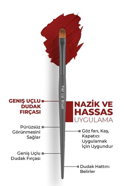 Alix Avien Wide Tip Lip Brush - Flat Lip Brush