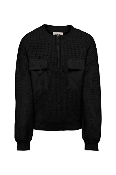 Only Kids Solid Sweatshirt - Black
