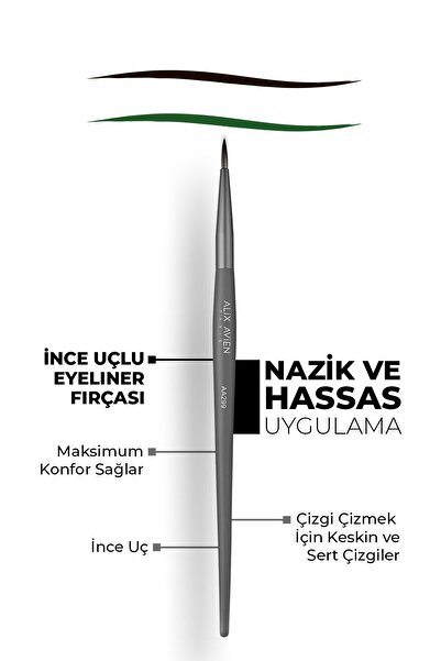 Alix Avien İnce Uçlu Eyeliner Fırçası - Eyeliner Brush AA299