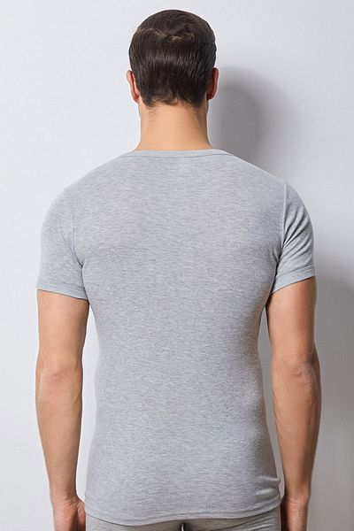 Svm Men's 2-Piece Rib Lycra Round Collar Undershirt
