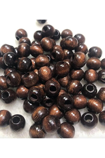 Flea Market Дървени мъниста 14 мм, 100 г - Кафяви