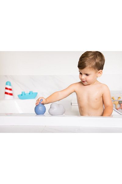 Ubbi UB-10536 Ubbi - Cloud and Droplet Bath Toys Cloudy Blue