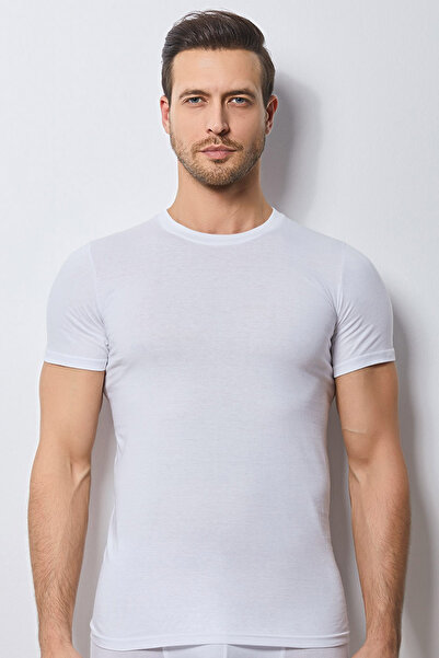 Svm Ανδρικό χτενισμένο βαμβακερό μπλουζάκι 2 τεμαχίων