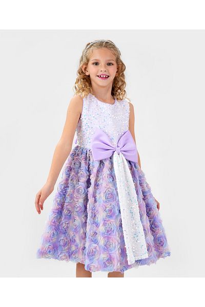 Kookie Kids Frocks & Dresses Lavender 150 Girl