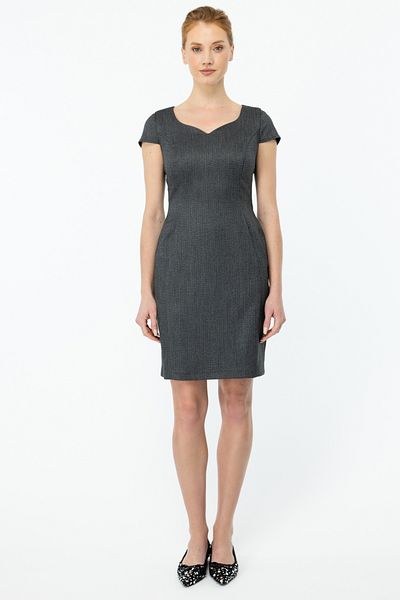Ekol Fish Back Midi Length Dress