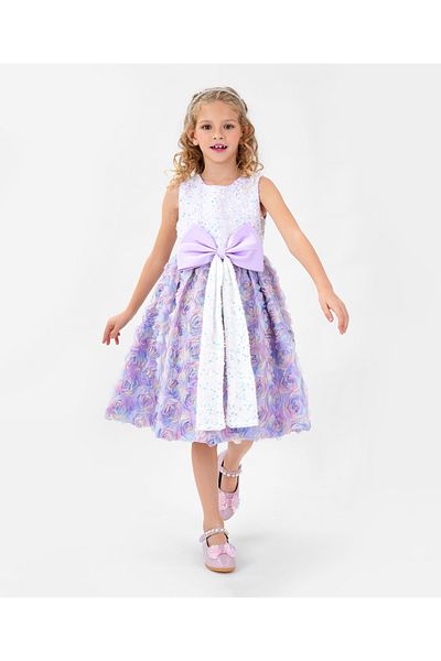 Kookie Kids Frocks & Dresses Lavender 150 Girl