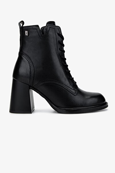 Valmenti Kadın Hakiki Deri Siyah Casual Bot