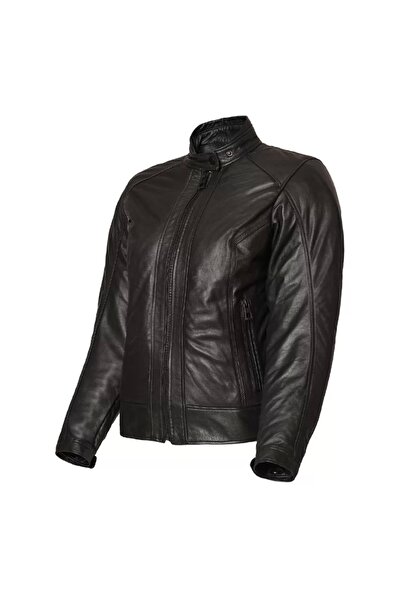 Vexo MOTO DERİ KADIN MONT SİYAH