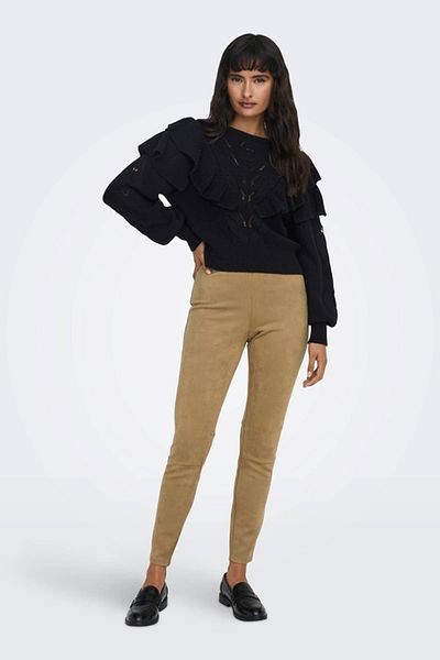 ONLY Onljo Faux Suede Leggings Cc Otw Brown