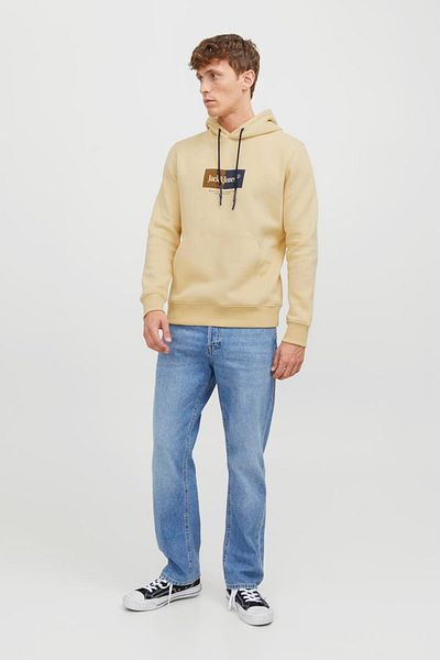Jack & Jones Ανδρικό φούτερ Jack&Jones με κουκούλα Standard Fit Yellow 12242197