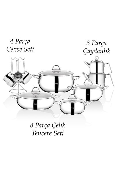Taç 15 Piece Steel Dowry Set