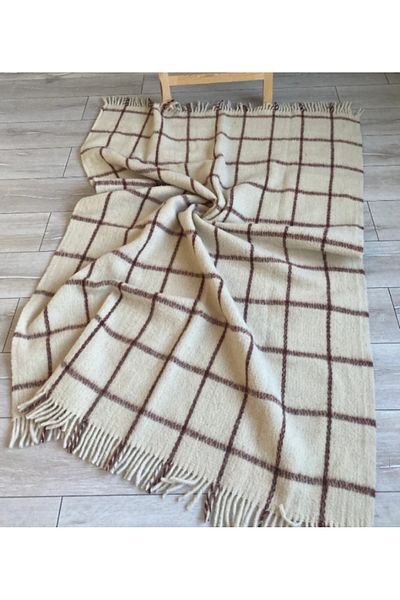Enba İç ve Dış Ticaret 100% Pure Wool Scotch Blanket Single 170X130 cm