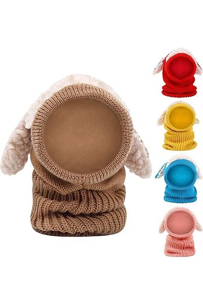 OEM Drool lamb hat for children from 2 to 6 years old (Color: Pink)