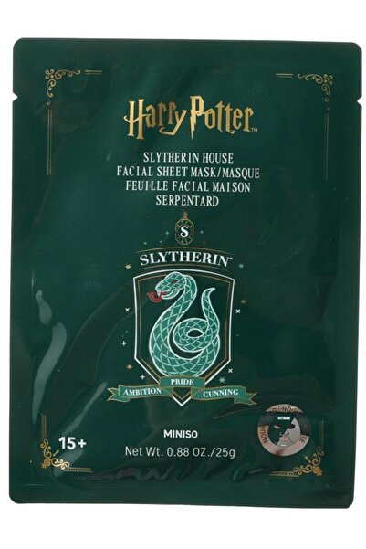 Miniso Harry Potter Lisanslı Kağıt Yüz Maskesi- Slytherin